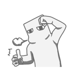 A square creature sticker #15878231