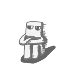 A square creature sticker #15878234