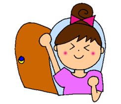 The door of happiness sticker #15878276