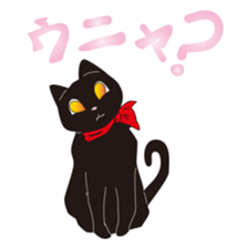 Kindergarten and black cat sticker #15878706