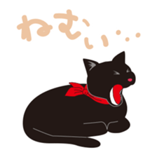 Kindergarten and black cat sticker #15878708