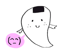Onigiri obake stiker sticker #15878770