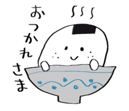 Onigiri obake stiker sticker #15878776