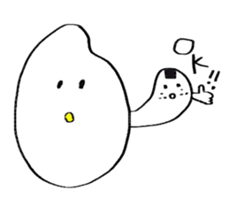 Onigiri obake stiker sticker #15878782