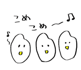 Onigiri obake stiker sticker #15878788