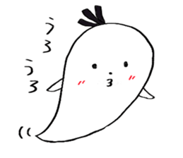 Onigiri obake stiker sticker #15878803