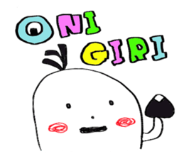 Onigiri obake stiker sticker #15878808