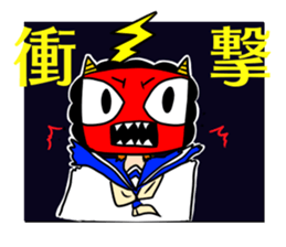 Namahage girl and animals sticker #15878814