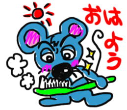 mouse cheese sticker #15878894