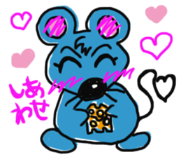 mouse cheese sticker #15878905