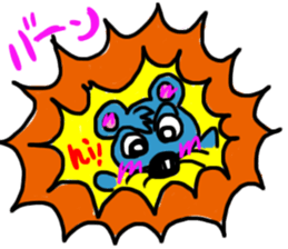 mouse cheese sticker #15878915