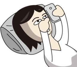 Lazy sister life sticker #15879534