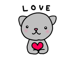 Bear cat sticker sticker #15879669