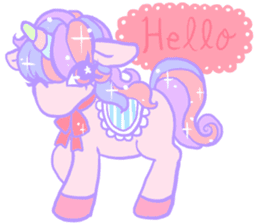 Kirakira Yumekawaii Pastel Unicorn By Aya Komuro Sticker Kirakira Yumekawaii Pastel Unicorn By Aya Komuro Sticker