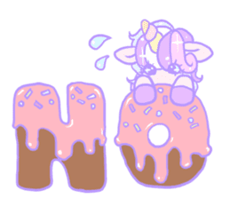 kirakira yumekawaii pastel unicorn. sticker #15879712