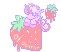 Kirakira Yumekawaii Pastel Unicorn By Aya Komuro Sticker