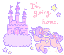 kirakira yumekawaii pastel unicorn. sticker #15879731