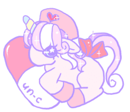 kirakira yumekawaii pastel unicorn. sticker #15879743