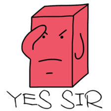 Red brick JUN and coal ball MAI sticker #15879760