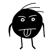 Red brick JUN and coal ball MAI sticker #15879784