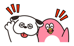 We are cute dog and penguin sticker #15880066