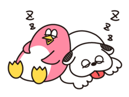We are cute dog and penguin sticker #15880069