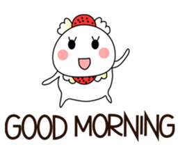 Strawberry fresh cream Daifuku -Eng.- sticker #15880482