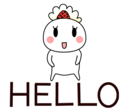 Strawberry fresh cream Daifuku -Eng.- sticker #15880485