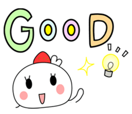 Strawberry fresh cream Daifuku -Eng.- sticker #15880492