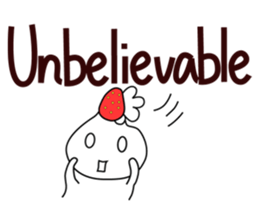 Strawberry fresh cream Daifuku -Eng.- sticker #15880493