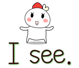 Strawberry fresh cream Daifuku -Eng.- sticker #15880494