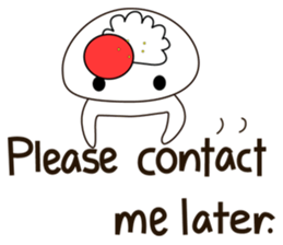 Strawberry fresh cream Daifuku -Eng.- sticker #15880497