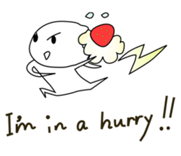 Strawberry fresh cream Daifuku -Eng.- sticker #15880499