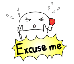 Strawberry fresh cream Daifuku -Eng.- sticker #15880503