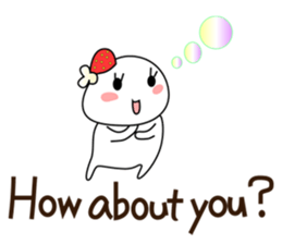 Strawberry fresh cream Daifuku -Eng.- sticker #15880506