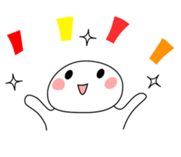 Strawberry fresh cream Daifuku -Eng.- sticker #15880509