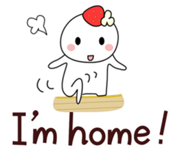 Strawberry fresh cream Daifuku -Eng.- sticker #15880511