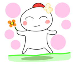 Strawberry fresh cream Daifuku -Eng.- sticker #15880520