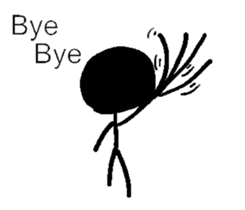 W's world-Black dot sticker #15880919