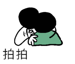 W's world-Black dot sticker #15880934