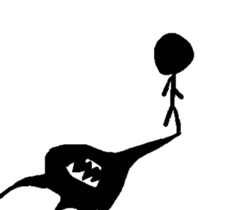 W's world-Black dot sticker #15880936