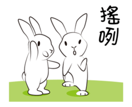 The daily routine of rabbits - 3 sticker #15881543