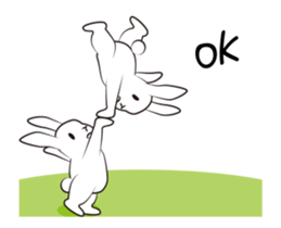 The daily routine of rabbits - 3 sticker #15881544