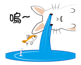 The daily routine of rabbits - 3 sticker #15881546