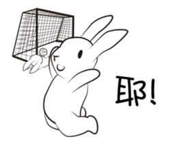 The daily routine of rabbits - 3 sticker #15881547