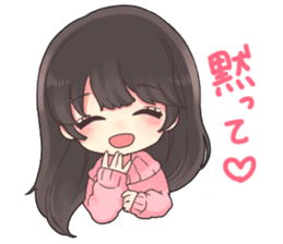 Poisoning sticker of a healing girl sticker #15882251