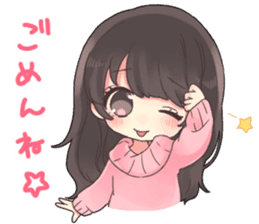 Poisoning sticker of a healing girl sticker #15882254