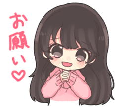 Poisoning sticker of a healing girl sticker #15882257