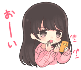 Poisoning sticker of a healing girl sticker #15882260