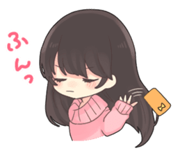 Poisoning sticker of a healing girl sticker #15882261